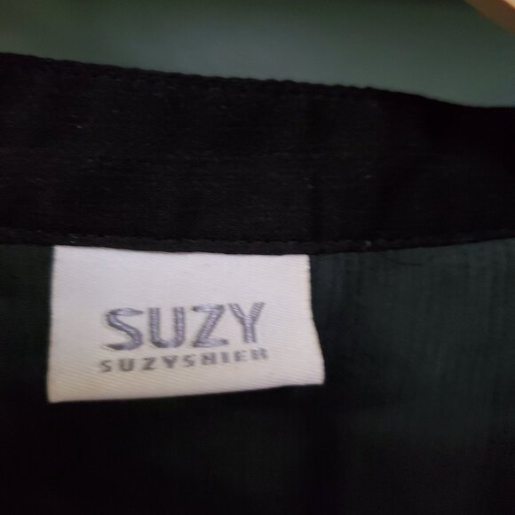 Suzy Shier | Sheer Black Blouse - Picture 3 of 4